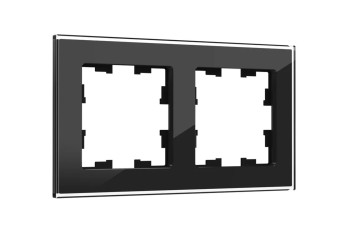 Рамка 2-постовая IEK Brite РУ-2-2-БрЧ черная BR-M22-G-K02