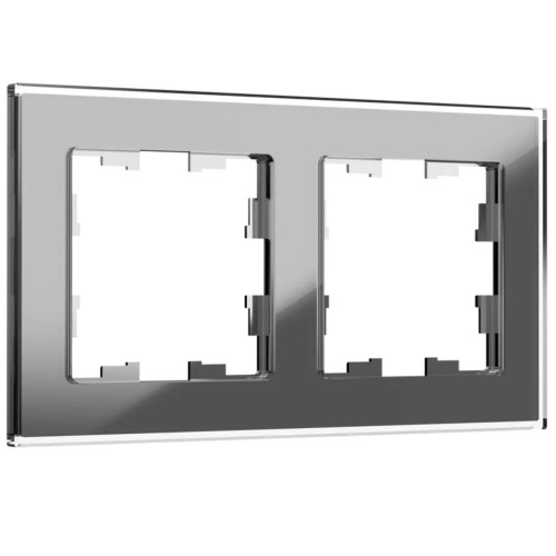 Рамка 2-постовая IEK Brite РУ-2-2-БрСе серая BR-M22-G-K03, купить в Минске по самой низкой цене