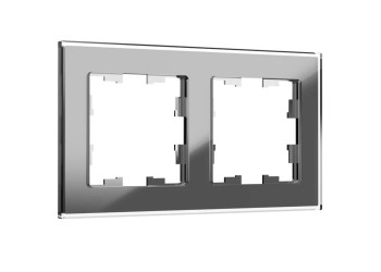 Рамка 2-постовая IEK Brite РУ-2-2-БрСе серая BR-M22-G-K03