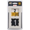 Рамка 2-постовая IEK Brite РУ-2-2-БрВа ваниль BR-M22-G-K10, купить в Минске по самой низкой цене