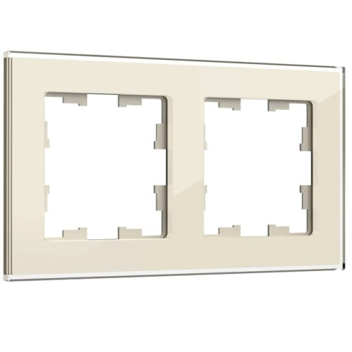 Рамка 2-постовая IEK Brite РУ-2-2-БрВа ваниль BR-M22-G-K10, купить в Минске по самой низкой цене