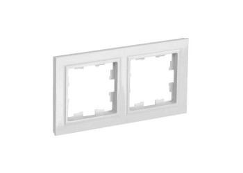 Рамка 2-постовая IEK Brite белая BR-M22-K01