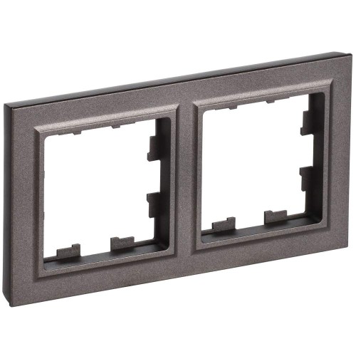 BRITE Рамка 2-местная РУ-2-БрТБ темная бронза IEK BR-M22-K45, купить в Минске по самой низкой цене