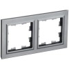 BRITE Рамка 2-местная РУ-2-БрС сталь IEK BR-M22-K46, купить в Минске по самой низкой цене