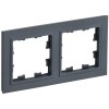 BRITE Рамка 2-местная РУ-2-БрГ графит IEK BR-M22-K53, купить в Минске по самой низкой цене