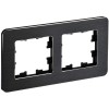 BRITE Рамка 2-местная РУ-2-1-Бр металл черный RE AL IEK BR-M22-M-21-K02, купить в Минске по самой низкой цене