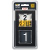 Рамка 2-постовая IEK Brite РУ-2-1-БрЧ черная BR-M22-M-K02, купить в Минске по самой низкой цене