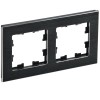 Рамка 2-постовая IEK Brite РУ-2-1-БрЧ черная BR-M22-M-K02, купить в Минске по самой низкой цене