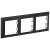 BRITE Рамка 3-местная РУ-3-Бр хром/черный IEK BR-M32-12-2-K23, купить в Минске по самой низкой цене