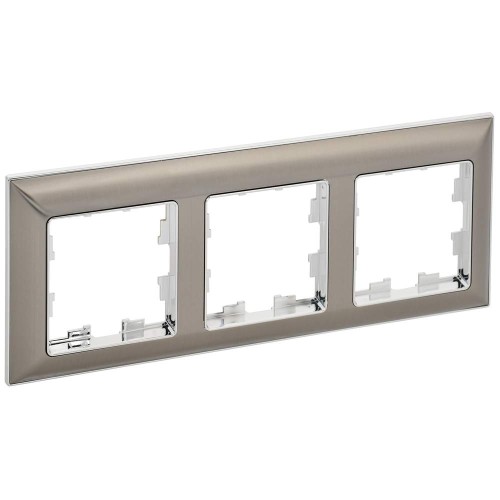 BRITE Рамка 3-местная РУ-3-Бр хром/никель IEK BR-M32-12-4-K23, купить в Минске по самой низкой цене