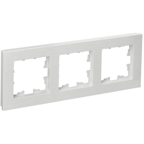 BRITE Рамка 3-местная РУ-3-Бр белый рифленый IEK BR-M32-51-K01, купить в Минске по самой низкой цене