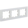 BRITE Рамка 3-местная РУ-3-2-Бр стекло белый матовый IEK BR-M32-G-31-K01, купить в Минске по самой низкой цене