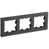 BRITE Рамка 3-местная РУ-3-2-Бр стекло черный матовый IEK BR-M32-G-31-K02, купить в Минске по самой низкой цене