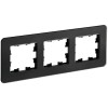 BRITE Рамка 3-местная РУ-3-2-Бр стекло черный RE IEK BR-M32-G-41-K02, купить в Минске по самой низкой цене