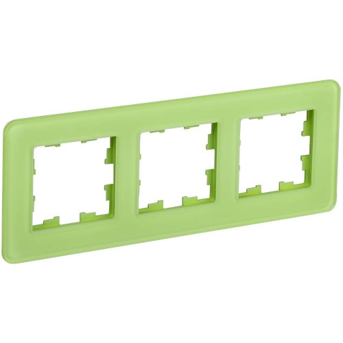 BRITE Рамка 3-местная РУ-3-2-Бр стекло эко грин RE IEK BR-M32-G-41-K06, купить в Минске по самой низкой цене