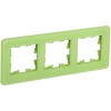 BRITE Рамка 3-местная РУ-3-2-Бр стекло эко грин RE IEK BR-M32-G-41-K06, купить в Минске по самой низкой цене