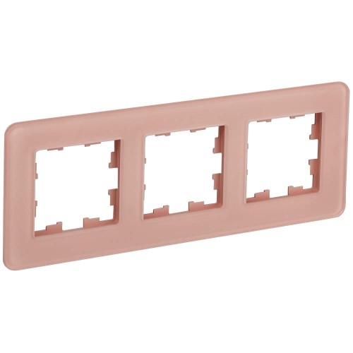 BRITE Рамка 3-местная РУ-3-2-Бр стекло дымчатый RE IEK BR-M32-G-41-K97, купить в Минске по самой низкой цене