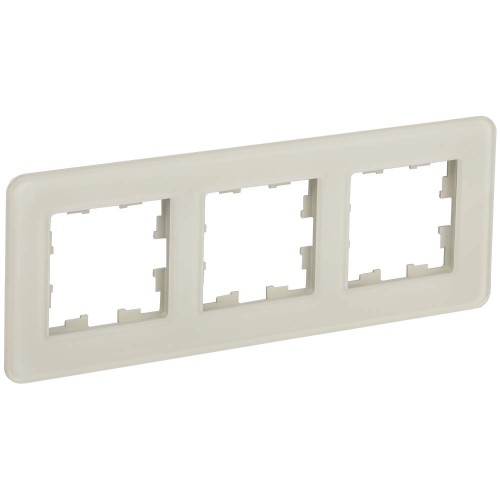 BRITE Рамка 3-местная РУ-3-2-Бр стекло песчаный RE IEK BR-M32-G-41-K98, купить в Минске по самой низкой цене