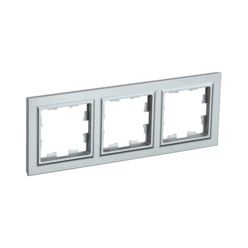 Рамка 3-постовая IEK Brite алюминий BR-M32-K47, купить в Минске по самой низкой цене