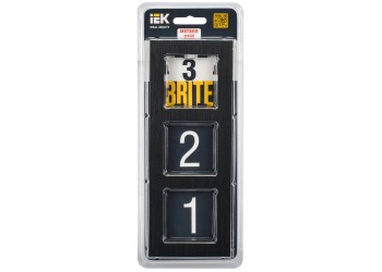 Рамка 3-постовая IEK Brite РУ-3-1-БрЧ черная BR-M32-M-K02