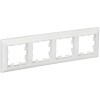 BRITE Рамка 4-местная РУ-4-Бр белый/белый IEK BR-M42-12-K01, купить в Минске по самой низкой цене