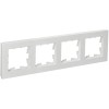 BRITE Рамка 4-местная РУ-4-Бр белый рифленый IEK BR-M42-51-K01, купить в Минске по самой низкой цене