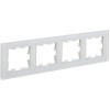 BRITE Рамка 4-местная РУ-4-2-Бр стекло белый матовый IEK BR-M42-G-31-K01, купить в Минске по самой низкой цене