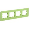 BRITE Рамка 4-местная РУ-4-2-Бр стекло эко грин RE IEK BR-M42-G-41-K06, купить в Минске по самой низкой цене