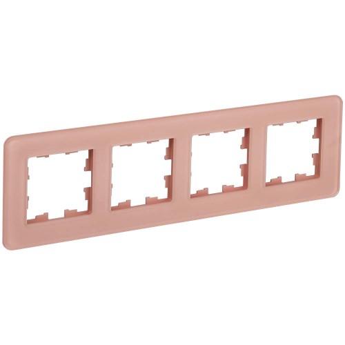 BRITE Рамка 4-местная РУ-4-2-Бр стекло дымчатый RE IEK BR-M42-G-41-K97, купить в Минске по самой низкой цене