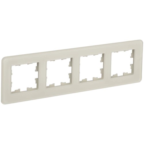 BRITE Рамка 4-местная РУ-4-2-Бр стекло песчаный RE IEK BR-M42-G-41-K98, купить в Минске по самой низкой цене