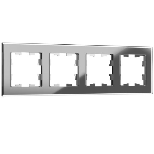 Рамка 4-постовая IEK Brite РУ-4-2-БрСе серая BR-M42-G-K03, купить в Минске по самой низкой цене