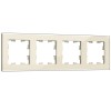 Рамка 4-постовая IEK Brite РУ-4-2-БрВа ваниль BR-M42-G-K10, купить в Минске по самой низкой цене