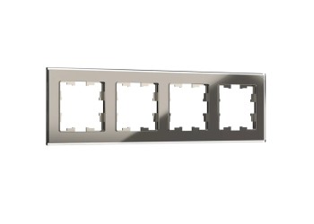 Рамка 4-постовая IEK Brite РУ-4-2-БрД дымчатая BR-M42-G-K30