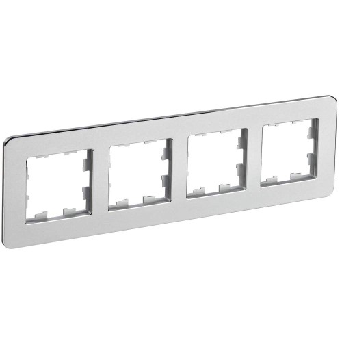 BRITE Рамка 4-местная РУ-4-1-Бр металл алюминий RE IEK BR-M42-M-01-K47, купить в Минске по самой низкой цене