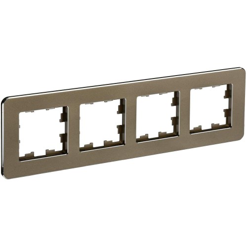 BRITE Рамка 4-местная РУ-4-1-Бр металл латунь RE IEK BR-M42-M-01-K49, купить в Минске по самой низкой цене