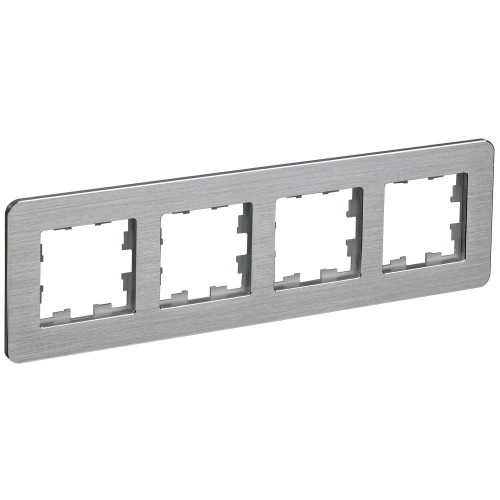 BRITE Рамка 4-местная РУ-4-1-Бр металл алюминий RE AL IEK BR-M42-M-21-K47, купить в Минске по самой низкой цене