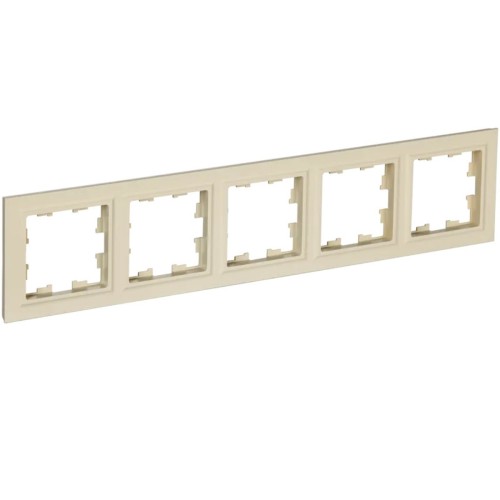 Рамка 5-постовая IEK Brite РУ-5-БрКр бежевая BR-M52-K10, купить в Минске по самой низкой цене