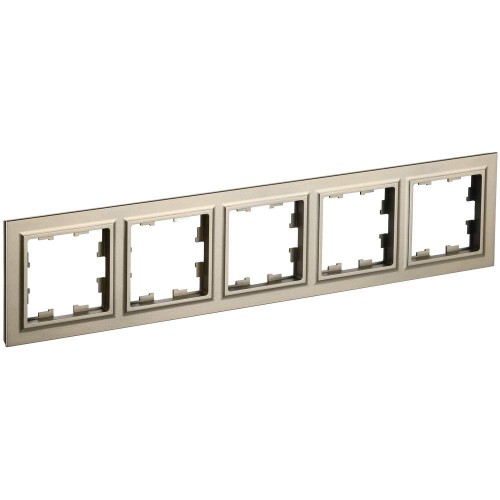 BRITE Рамка 5-местная РУ-5-БрШ шампань IEK BR-M52-K37, купить в Минске по самой низкой цене