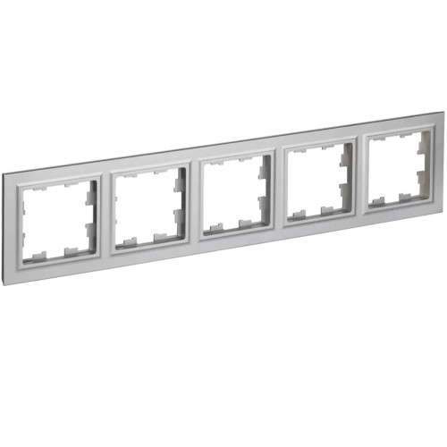 Рамка 5-постовая IEK Brite РУ-5-БрА алюминий BR-M52-K47, купить в Минске по самой низкой цене