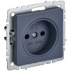 BRITE Розетка 1-местная без заземления без защитных шторок 10А РС10-1-0-БрМ маренго IEK BR-R10-10-K35, купить в Минске по самой низкой цене