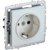 BRITE Розетка 1-местная с заземлением без защитных шторок 16А РС11-1-0-БрЖ жемчуг IEK BR-R11-16-K36, купить в Минске по самой низкой цене