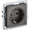 BRITE Розетка 1-местная с заземлением без защитных шторок 16А РС11-1-0-БрТБ темная бронза IEK BR-R11-16-K45, купить в Минске по самой низкой цене