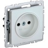 BRITE Розетка 1-местная без заземления с защитными шторками 10А РСш10-2-БрЖ жемчуг IEK BR-R13-10-K36, купить в Минске по самой низкой цене