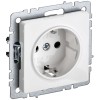 BRITE Розетка 1-местная с заземлением с защитными шторками 16А РС14-1-0-БрБ белый BR-R14-16-K01-PRO, купить в Минске по самой низкой цене