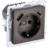 BRITE Розетка 1-местная с заземлением с защитными шторками 16А с USB A+C 18Вт РЮш11-1-БрТБ темная бронза IEK BR-R14-16-U22-018-K45, купить в Минске по самой низкой цене