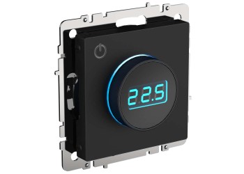 BRITE Термостат электронный с индикацией ТС10-1-БрЧ черный IEK BR-RT11-K02