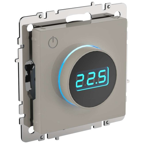 BRITE Термостат электронный с индикацией ТС10-1-БрКр бежевый IEK BR-RT11-K10, купить в Минске по самой низкой цене