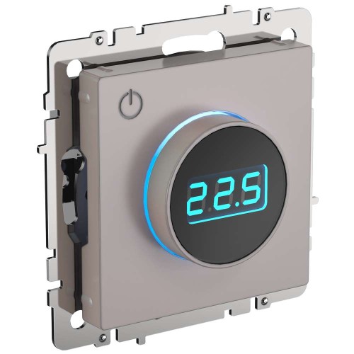 BRITE Термостат электронный с индикацией ТС10-1-БрЖ жемчуг IEK BR-RT11-K36, купить в Минске по самой низкой цене