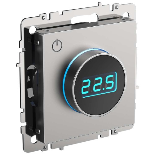 BRITE Термостат электронный с индикацией ТС10-1-БрС сталь IEK BR-RT11-K46, купить в Минске по самой низкой цене