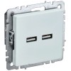 BRITE Розетка USB A+A 5В 3,1А РЮ10-1-БрЖ жемчуг IEK BR-U21-D31-K36, купить в Минске по самой низкой цене